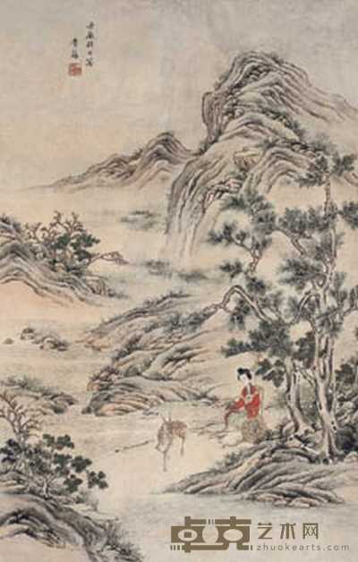 李藩 山水 立轴 76×50cm